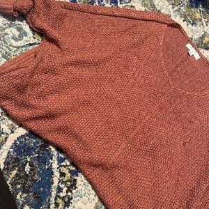 Rust knitted sweater